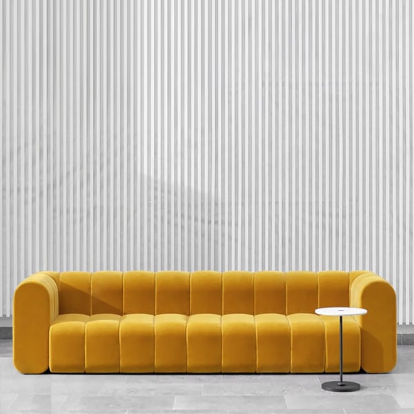 87.8" Modern Velvet Upholstered Sofa 3-Seater Sofa Luxury Sofa Solid Wood Frame